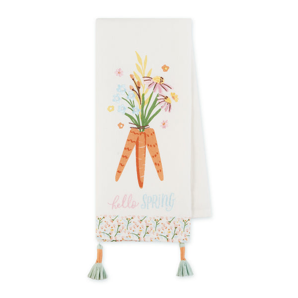 Products :: 1321 Jacobean Floral hanging dish towels; Christmas