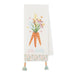 Hello Spring Carrots Embellished Dishtowel