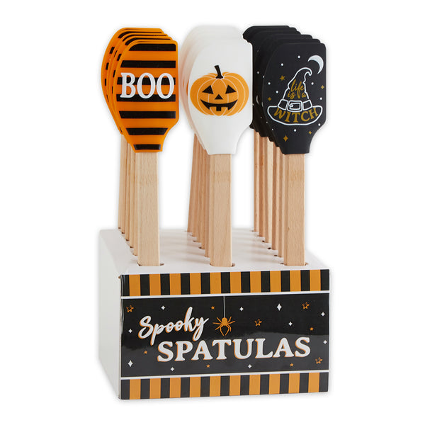 Halloween Baking Assorted Silicone Spatula 18 Pk PDQ