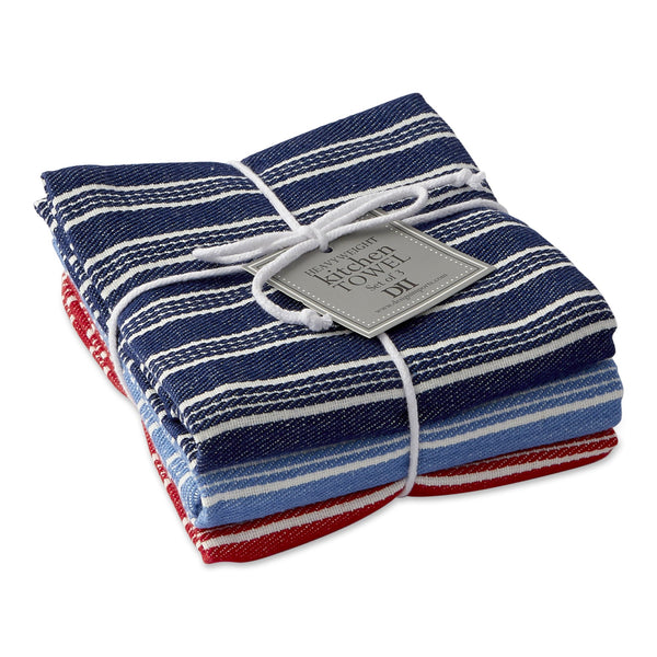 5pk Kitchen Towel & Dishcloth Set Nautical - Design Imports