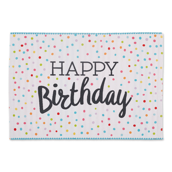 HAPPY BIRTHDAY EMBELLISHED PLACEMAT