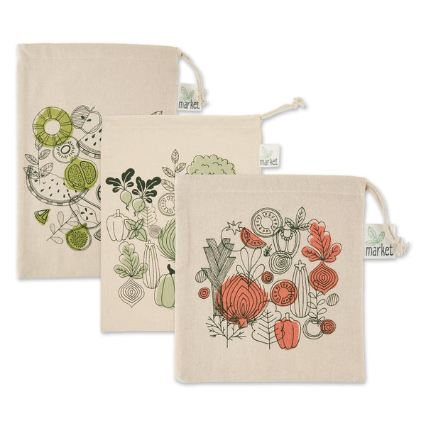 Market Produce Bags Set Of 3