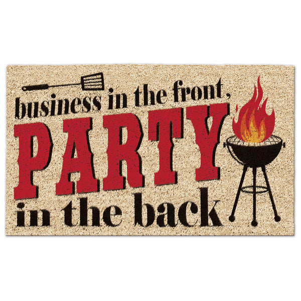 Party In Back BBQ Doormat