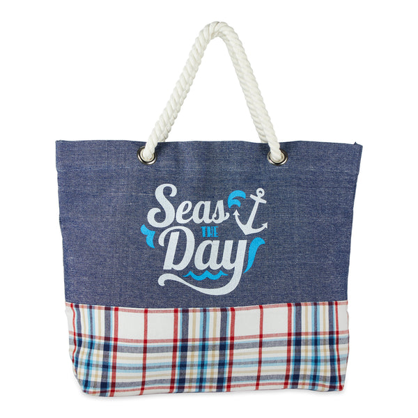 Seas The Day Printed Tote