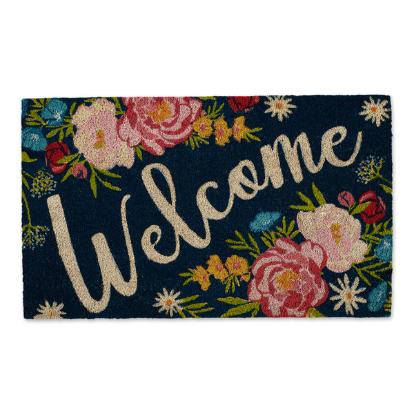 Welcome Floral Doormat