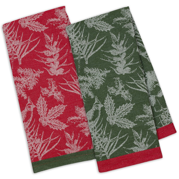 Christmas Garden Jacquard Dishtowels