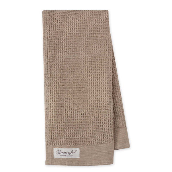 Feather Gray Washed Waffle Dishtowel