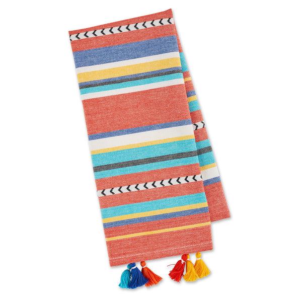 VERANO STRIPE EMBELLISHED DISHTOWEL