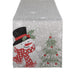Snowman Embroidered Table Runner - 14 X 70