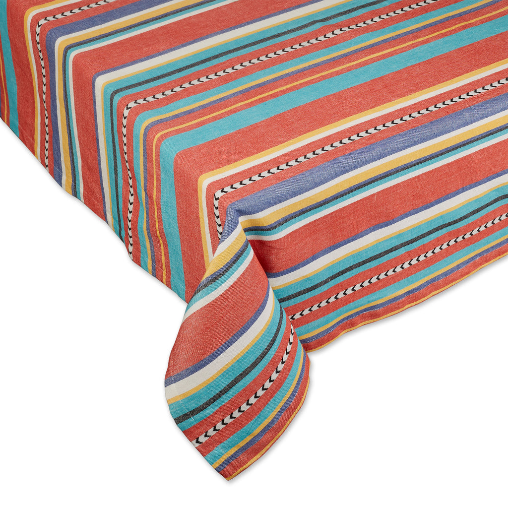 Verano Stripe Tablecloth - 52 X 52"