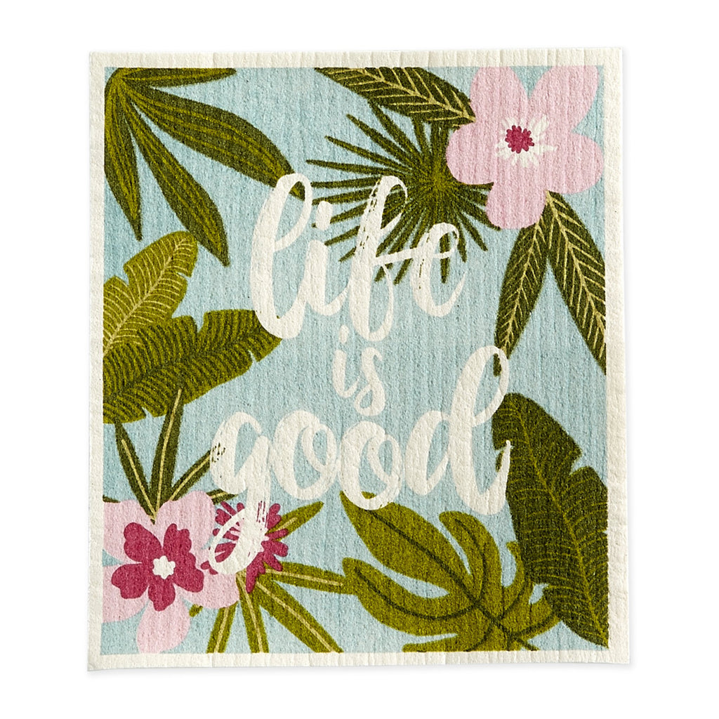 Life Is Good Swedish Dishcloth - DII Design Imports