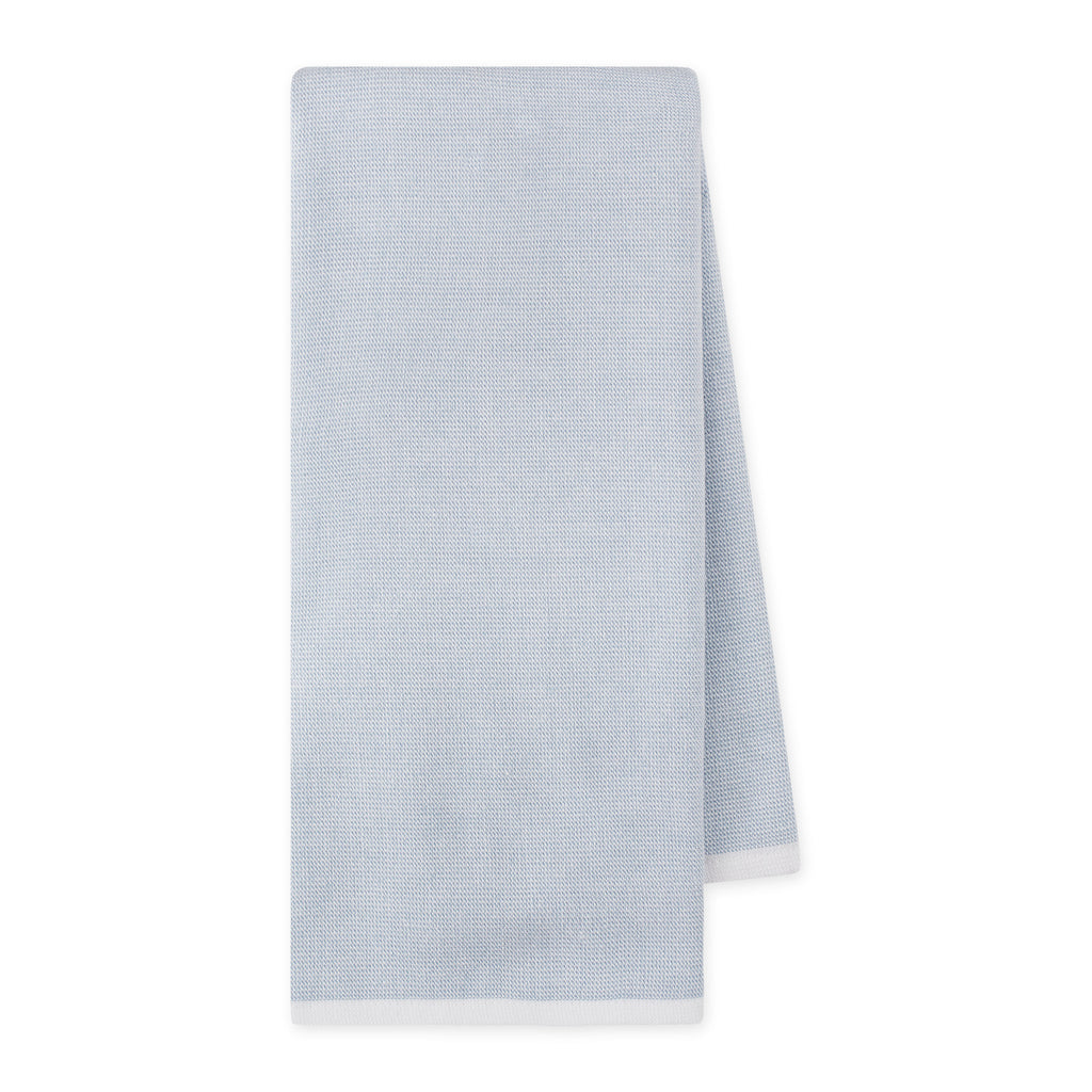 Dusty Blue Dual Side Chambray Terry Dishtowel