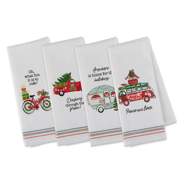 Design Imports CAMZ10856 Holiday Ornaments Printed Dish Towel, 1 - Ralphs