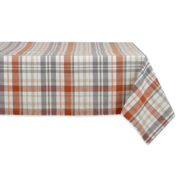 Autumn Afternoon Plaid Tablecloth -  60 X 84"