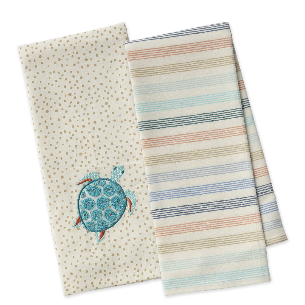 Beach Turtle Dishtowel Set of 2 - DII Design Imports