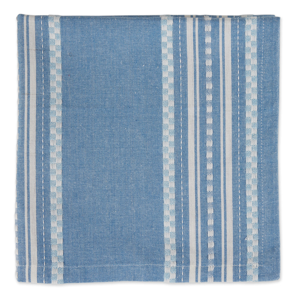 Ocean Blue Paradise Dobby Stripe Napkin