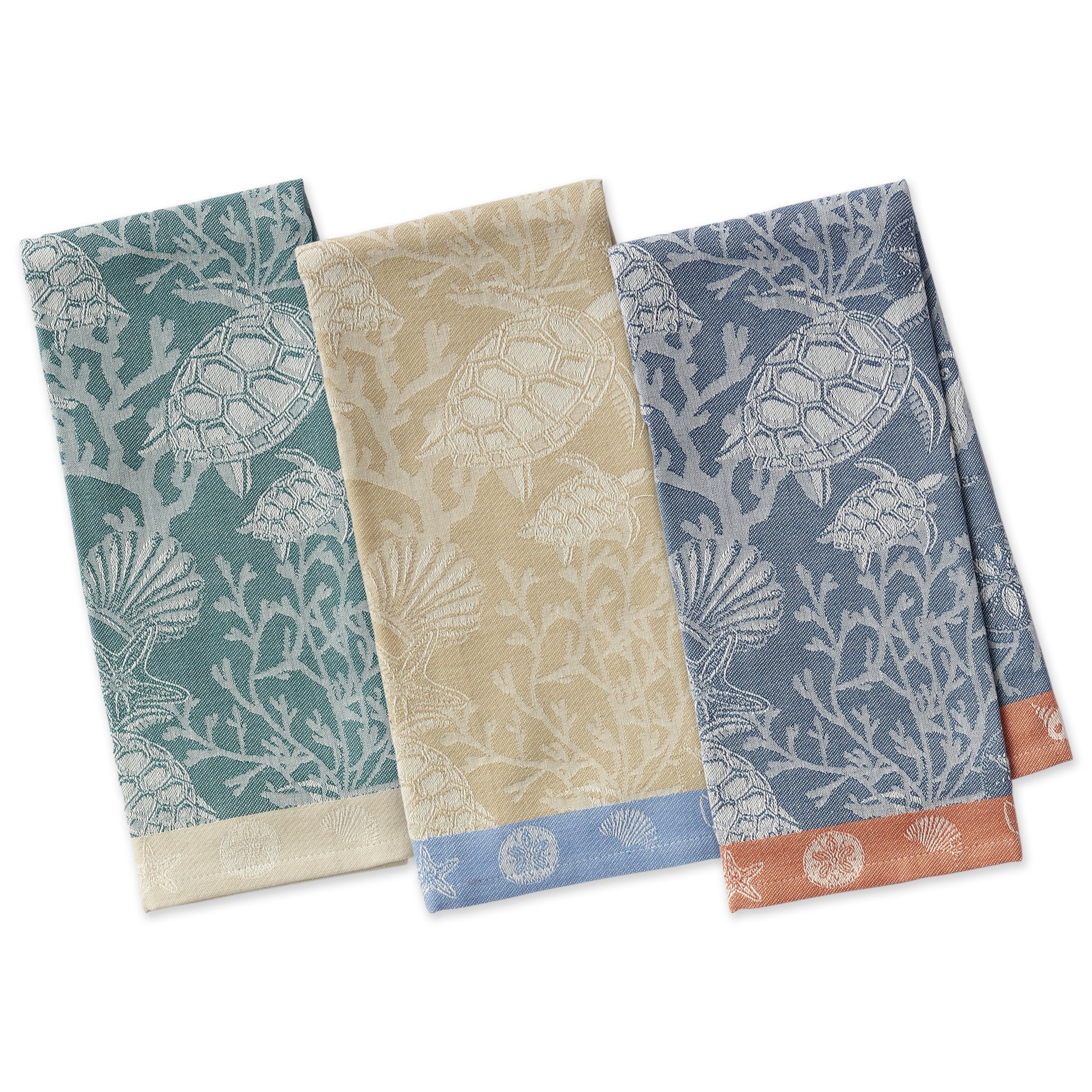 Design Imports Recycled Cotton Waffle Kitchen Towels 6-pack - 9910882