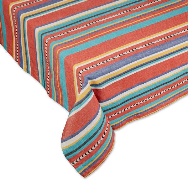 VERANO STRIPE TABLECLOTH - 60 X 84"