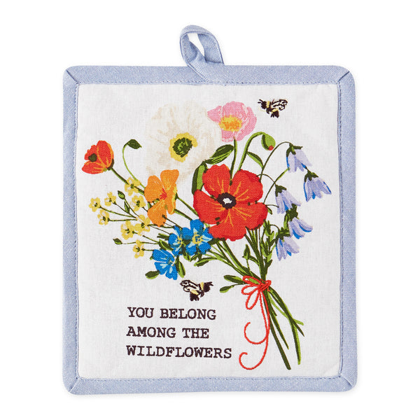 Wildflower Bouquet Potholder Gift Set