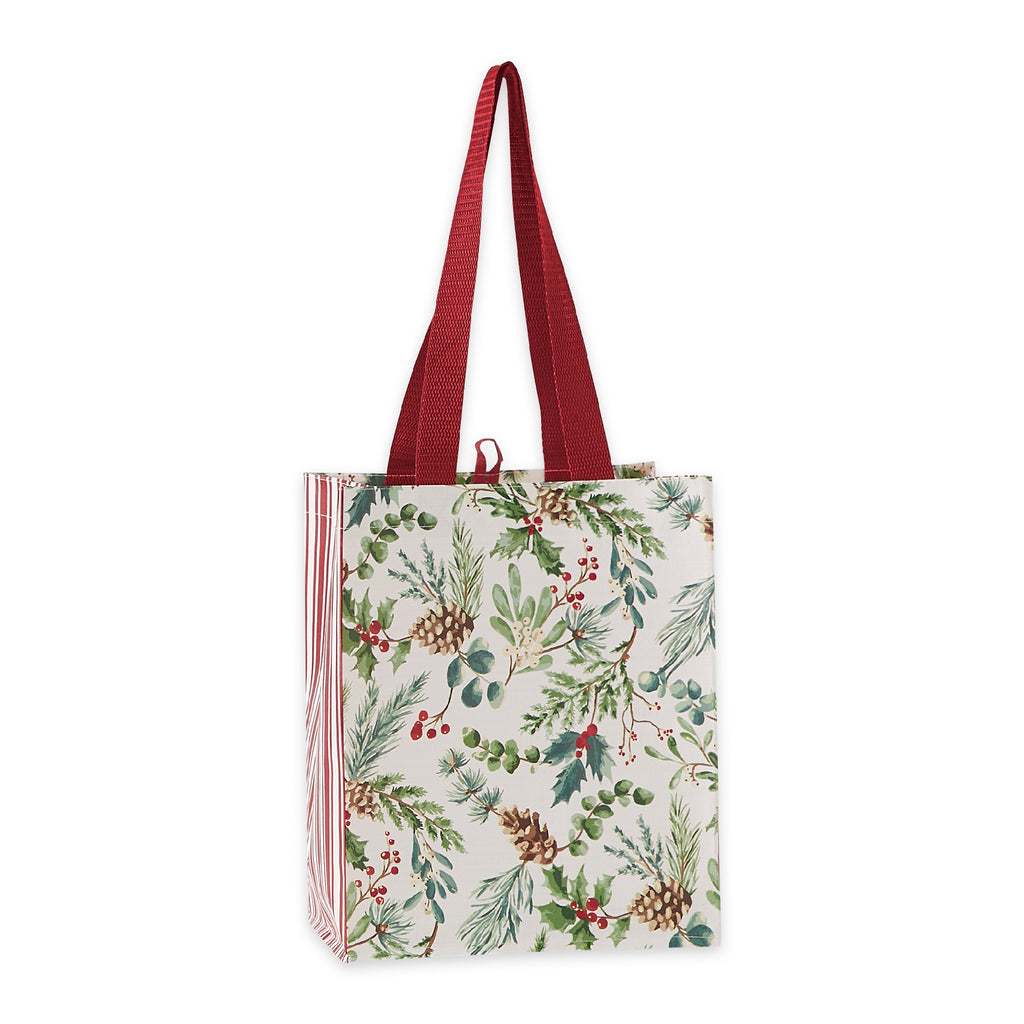 Holiday Sprigs Reusable Tote - Mini