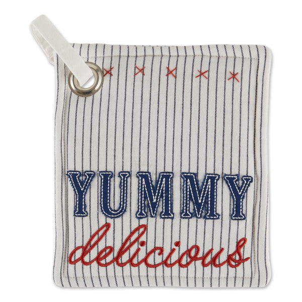 Yummy Delicious Embellished Potholder