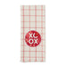 Floral XOXO Embellished Dishtowel