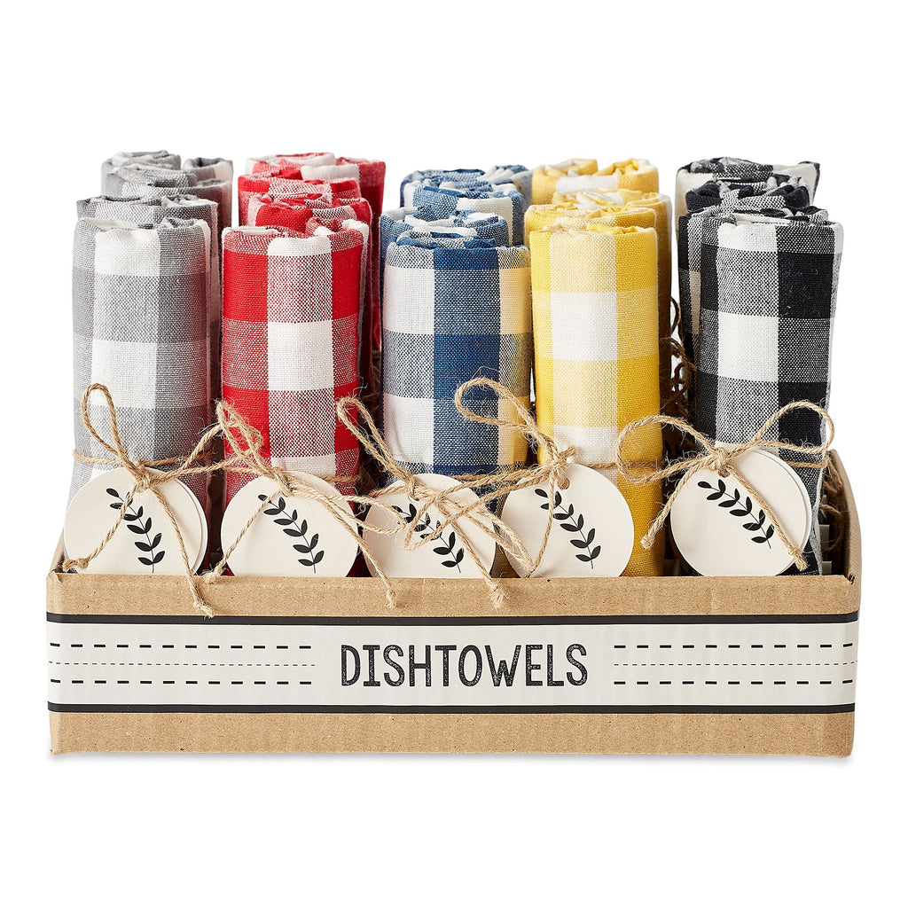 BUFFALO CHECK ASSORTED DISHTOWEL PDQ