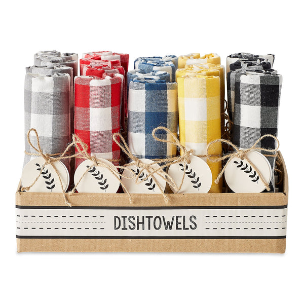 BUFFALO CHECK ASSORTED DISHTOWEL PDQ
