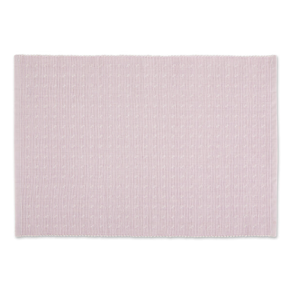 Lavender Fog Dobby Dots Rib Placemat