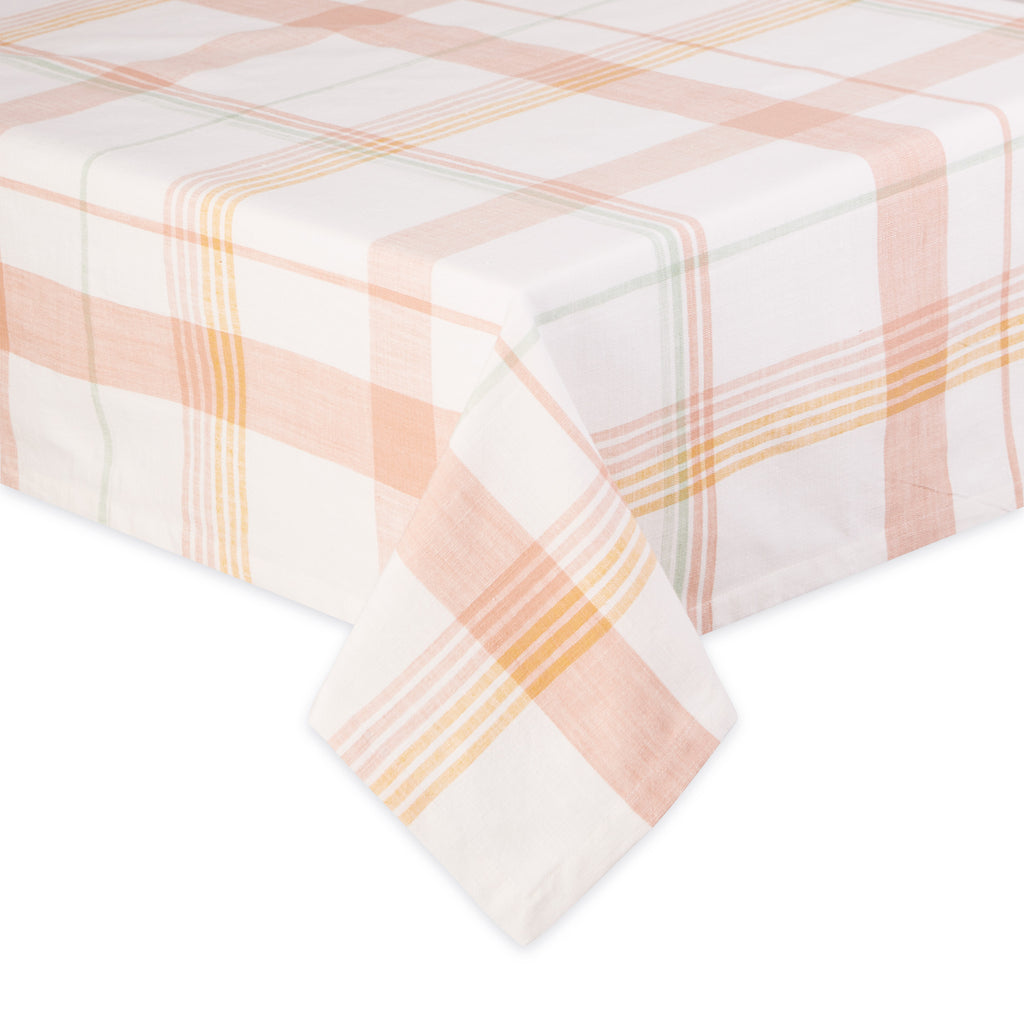 Happy Day Plaid Tablecloth -  60 x 84"