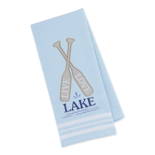 Live, Love, Lake Embellished Dishtowel - DII Design Imports