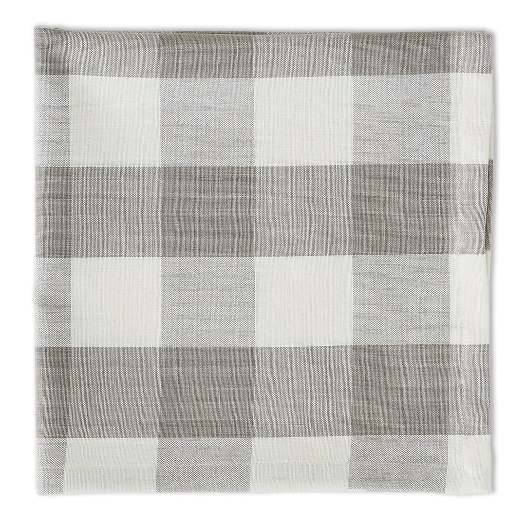 DOVE GRAY CHECK NAPKIN