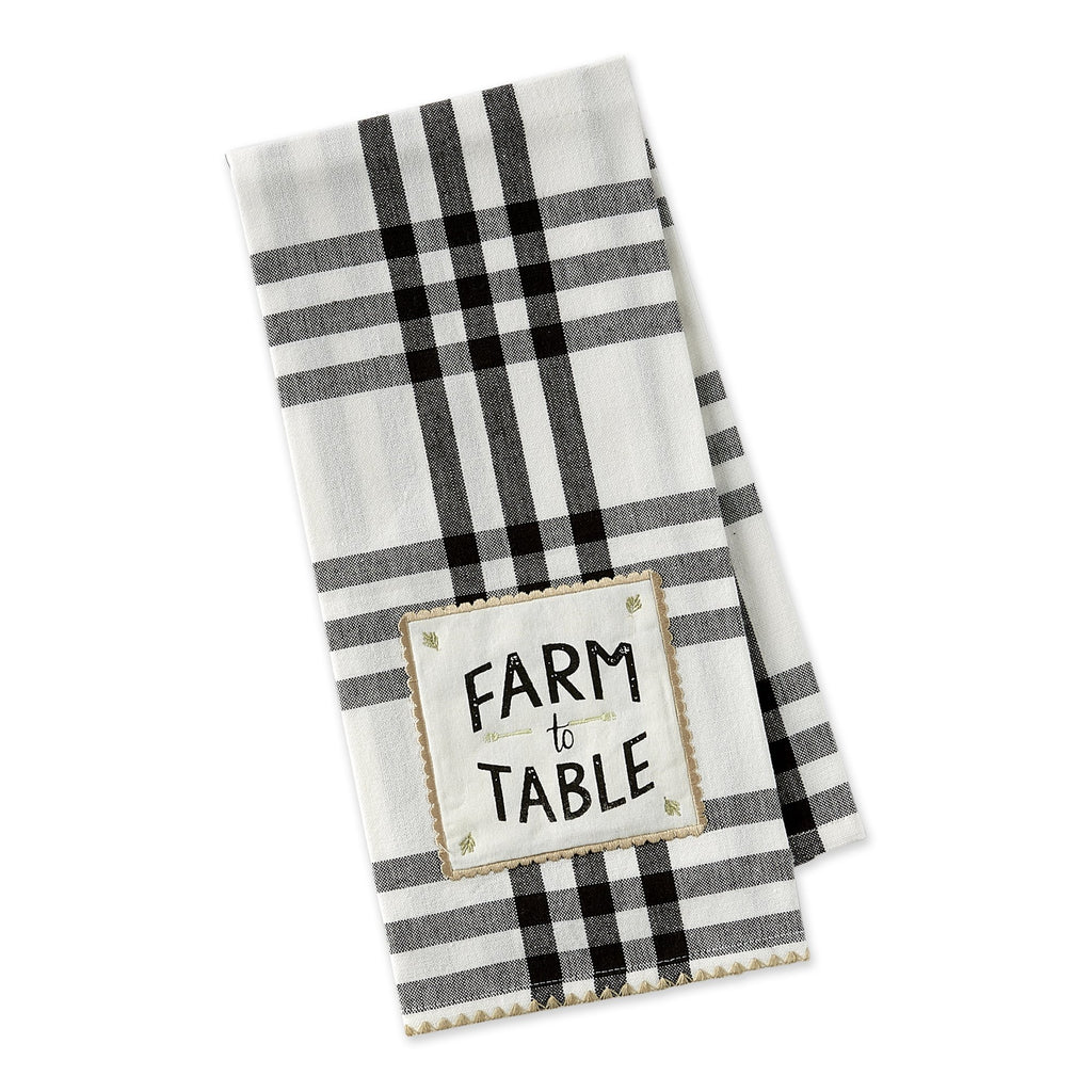 Farm To Table Embellished Dishtowel - DII Design Imports