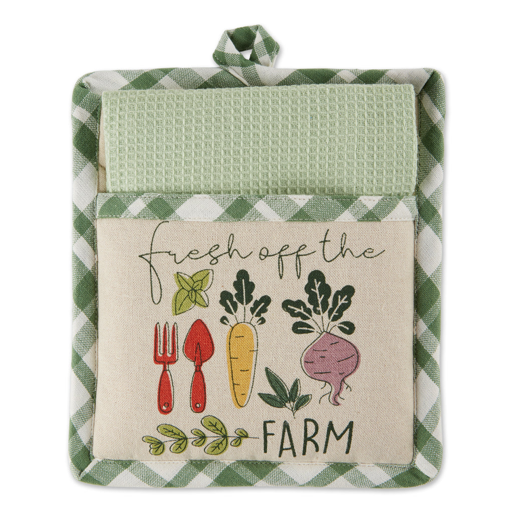 Fresh Off The Farm Potholder Gift Set