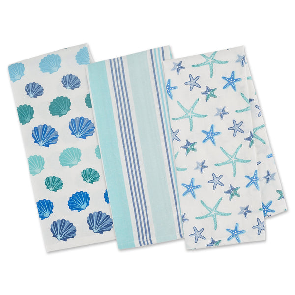 BEACH COMBER DISHTOWEL SET OF 3