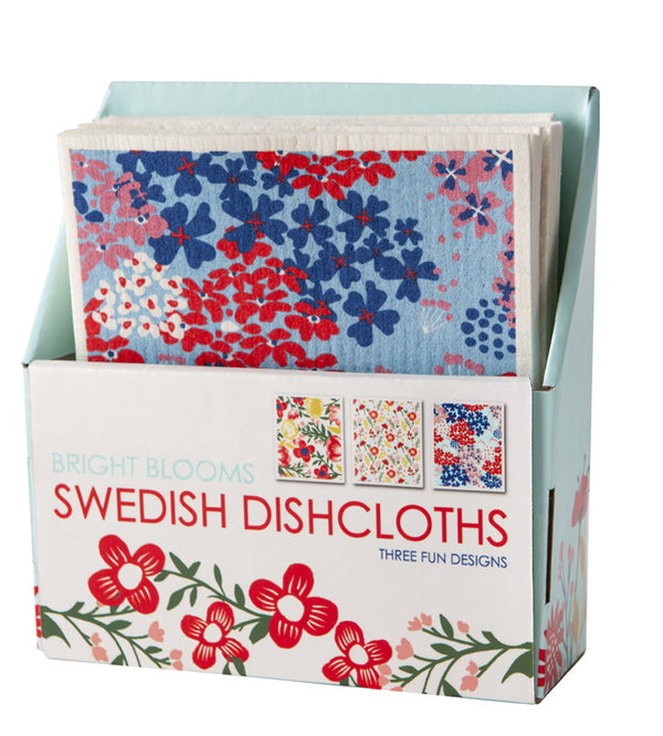 Bright Blooms Swedish Dishcloth PDQ