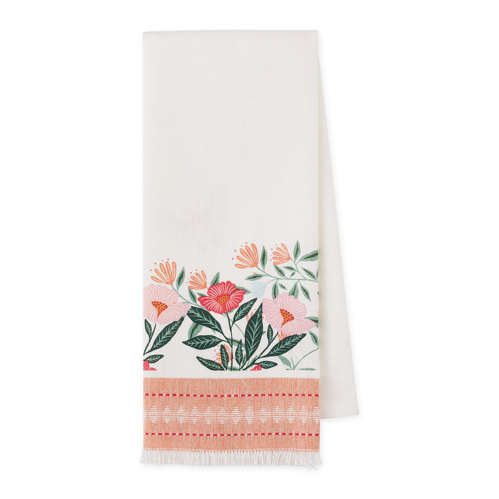 Liana Garden Butterfly Embellished Dishtowel