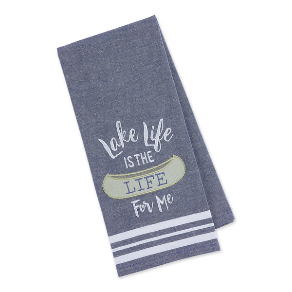 Lake Life Embellished Dishtowel - DII Design Imports