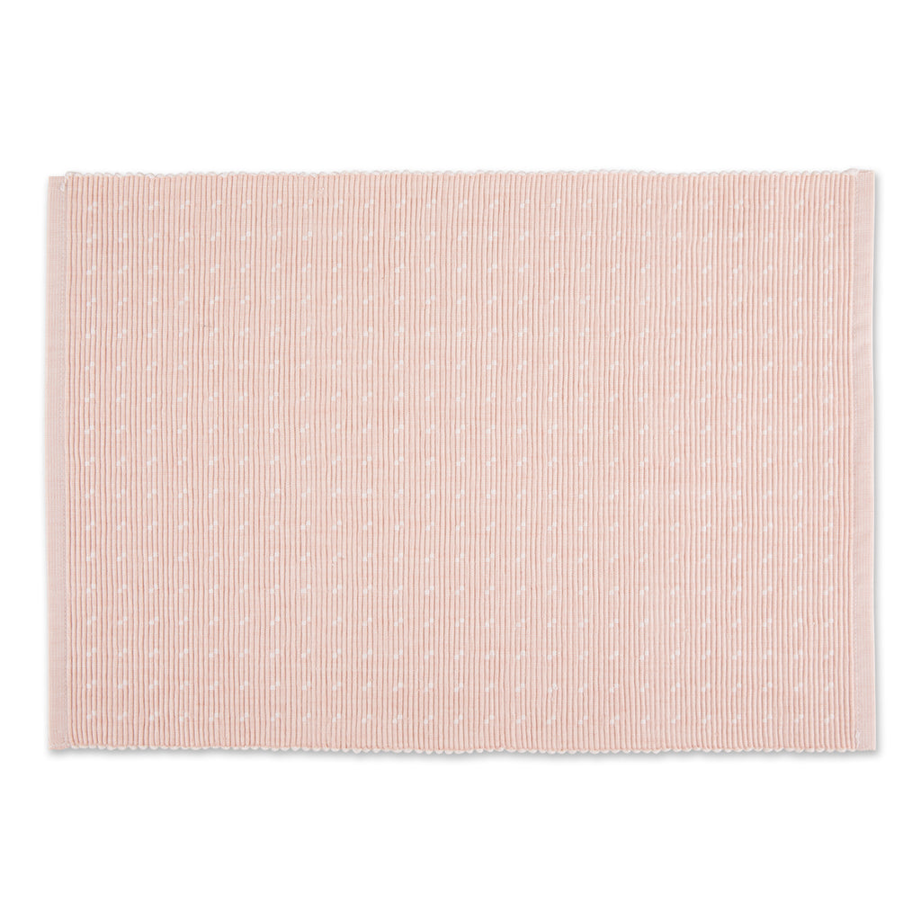 Chintz Rose Dobby Dots Rib Placemat