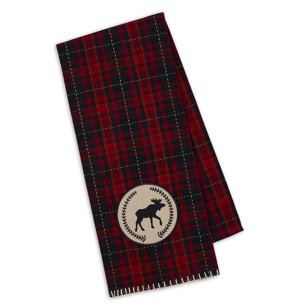 Moose Laurel Embellished Dishtowel - DII Design Imports