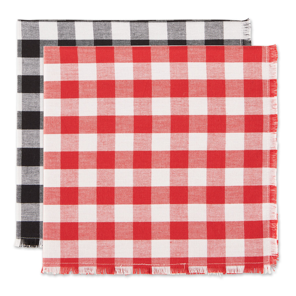 Be Mine Checkers Napkins Mixed Dozen