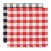 Be Mine Checkers Napkins Mixed Dozen