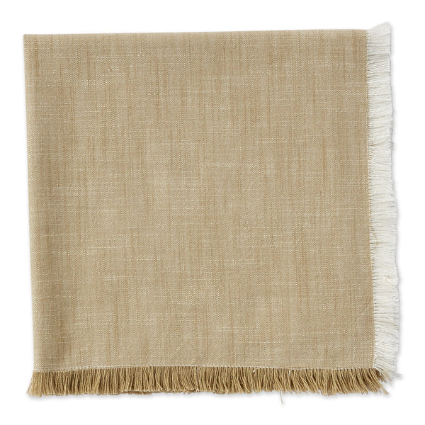 Earth Tan Fringe Napkin - DII Design Imports