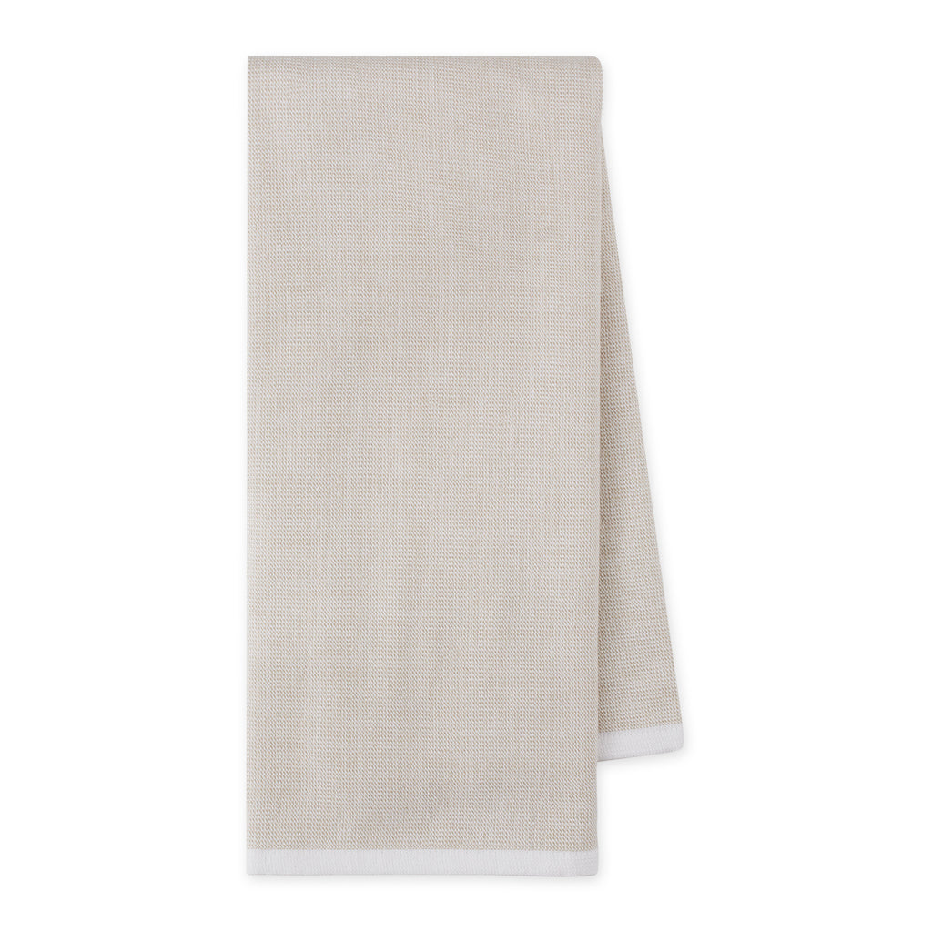 Feather Gray Dual Side Chambray Terry Dishtowel