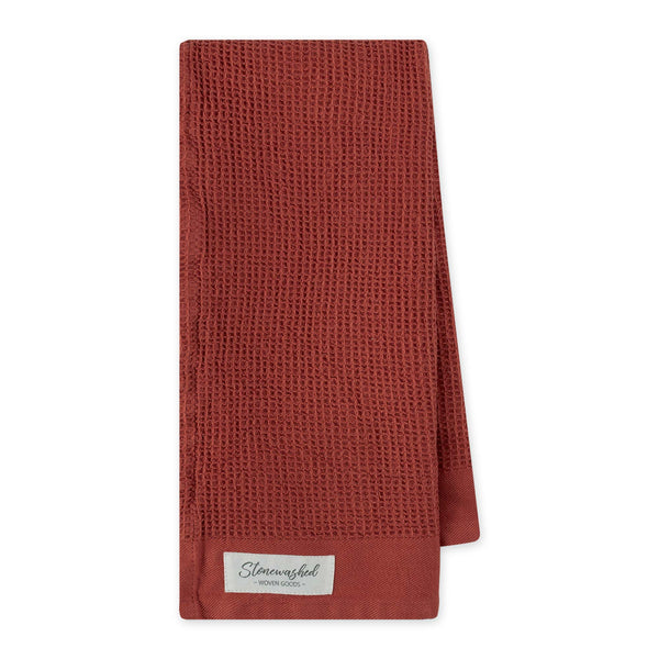 Ginger Washed Waffle Dishtowel