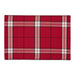 Sleigh Bells Plaid Embellished Placemat