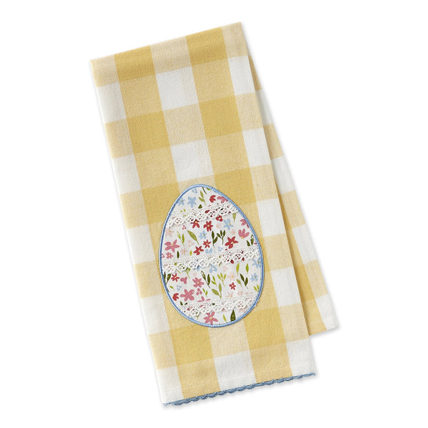 Lace Egg Embellished Dishtowel - DII Design Imports