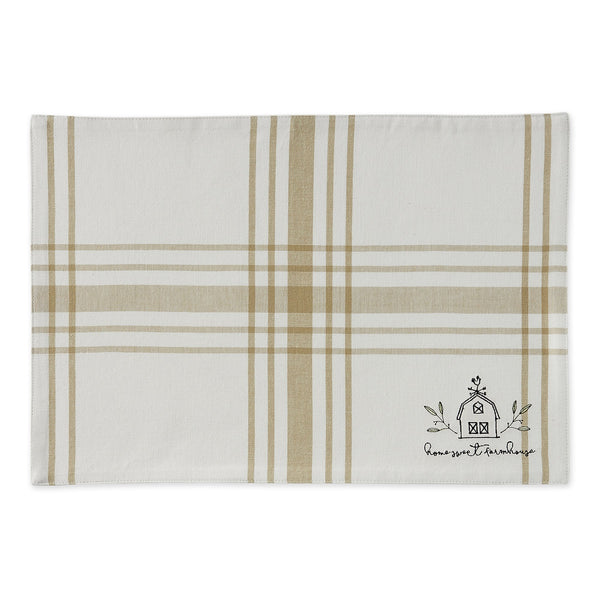Home Sweet Farmhouse Embroidered Placemat - DII Design Imports
