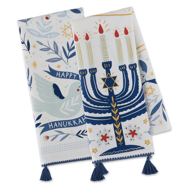 Happy Hanukkah Printed Dishtowels Mixed Dozen