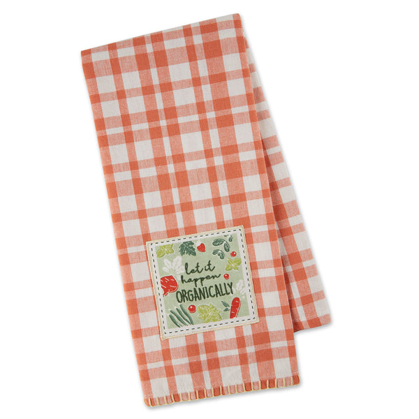 Happen Organically Embellished Dishtowel